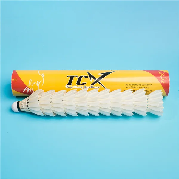 TCX бренд TCX4000 стабильный полет прочные воланки из утиного перья Бадминтонные популярные на рынке Филиппин и Вьетнама