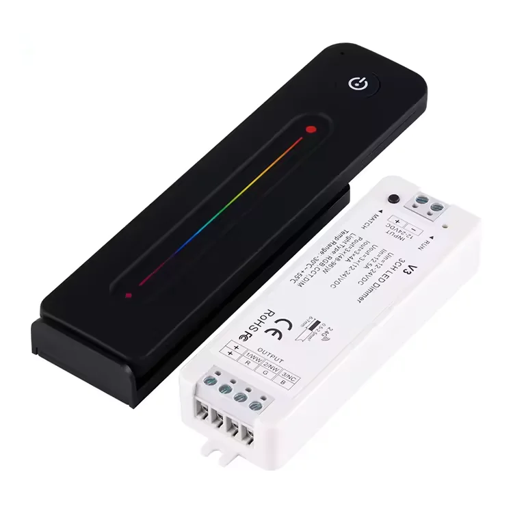 ESann Pwm светодиодный приемник с затемнением, беспроводной 3-канальный RF Touch RGB Smart Dimmer System 2,4G Rgb контроллер