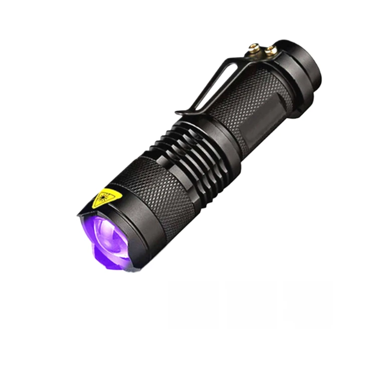 Wholesale 395nm Banknote Detection Lamp 365nm Fluorescent Agent Detection Lamp Fluorescent test Flashlight Purple Light