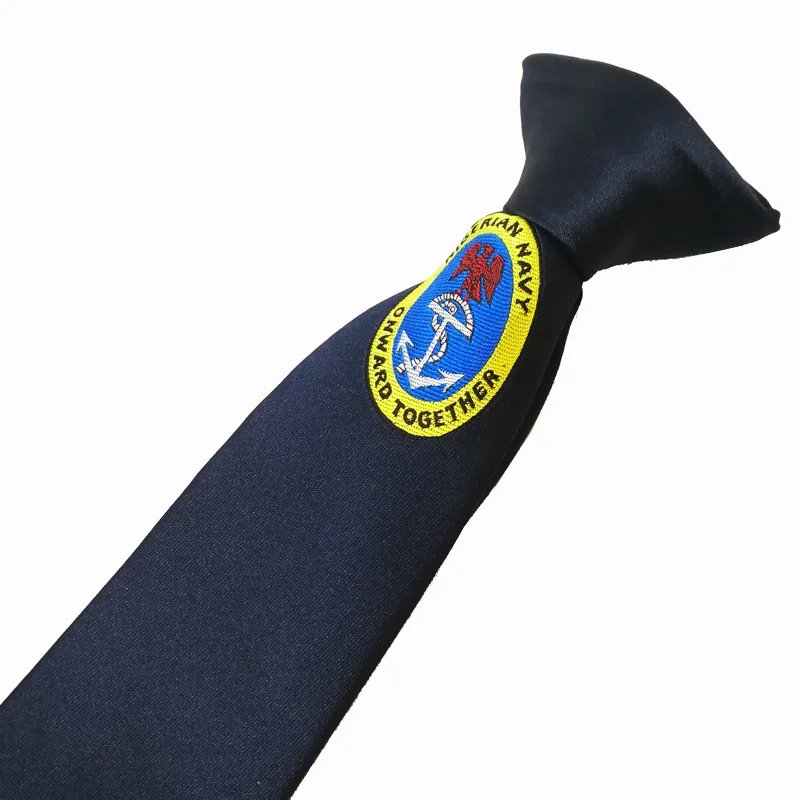 Manufacture Wholesale Jacquard Student or Officer Custom Clip on Tie