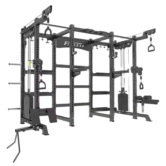 Multi Function Station Cable Crossover Squat Free Combination Power Rack Squat Rack