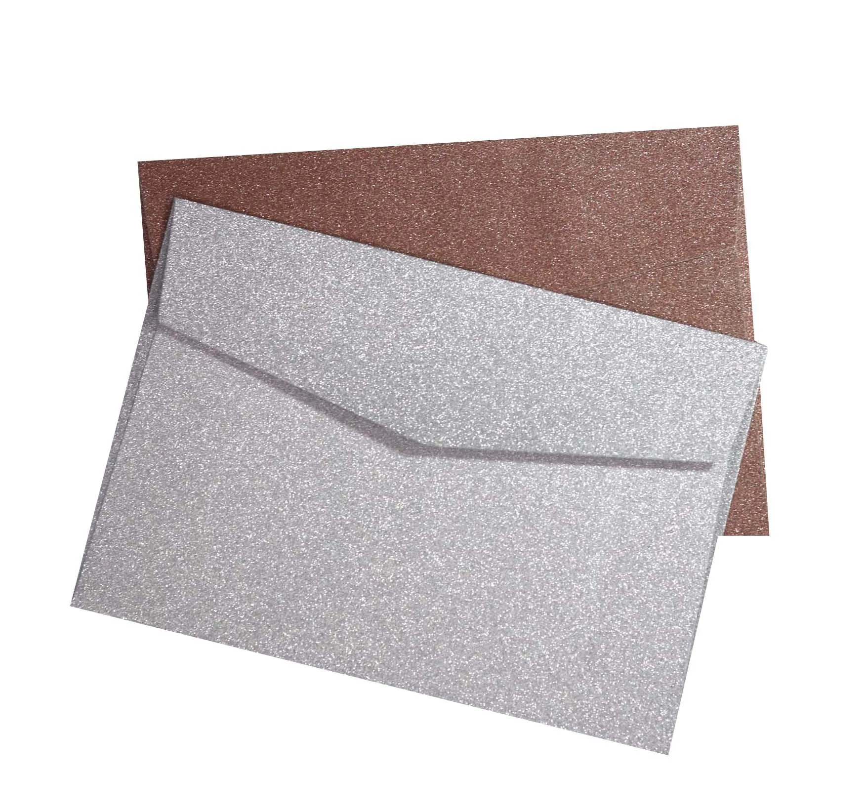 Custom Logo A Glitter Wedding Paper Gift Envelope High Quality Decorate Invitation Letter Envelope
