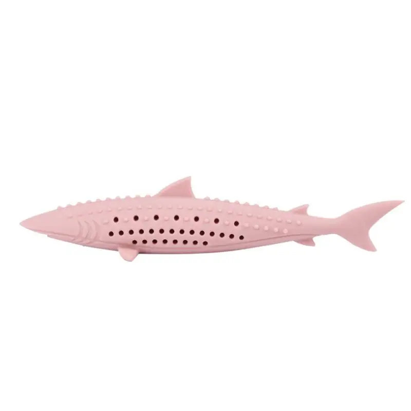 
Eco-friendly Silicone Fish with Catnip Cleaning Teeth Chew toy Interactive toy Pet cat toy 