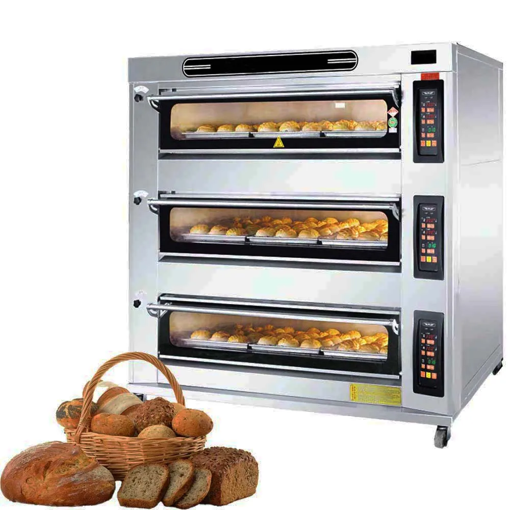 Professional Electric Gas Industrial Commercial Hot Air Ovens Prices Rotary Convection Toaster Beard Bakery Oven