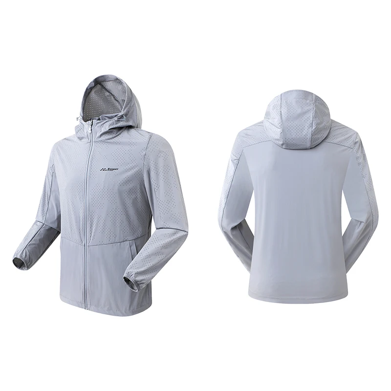 Nylon Spandex Fabric Zipper Outdoor Sports Man Jacket Mens With Hooded