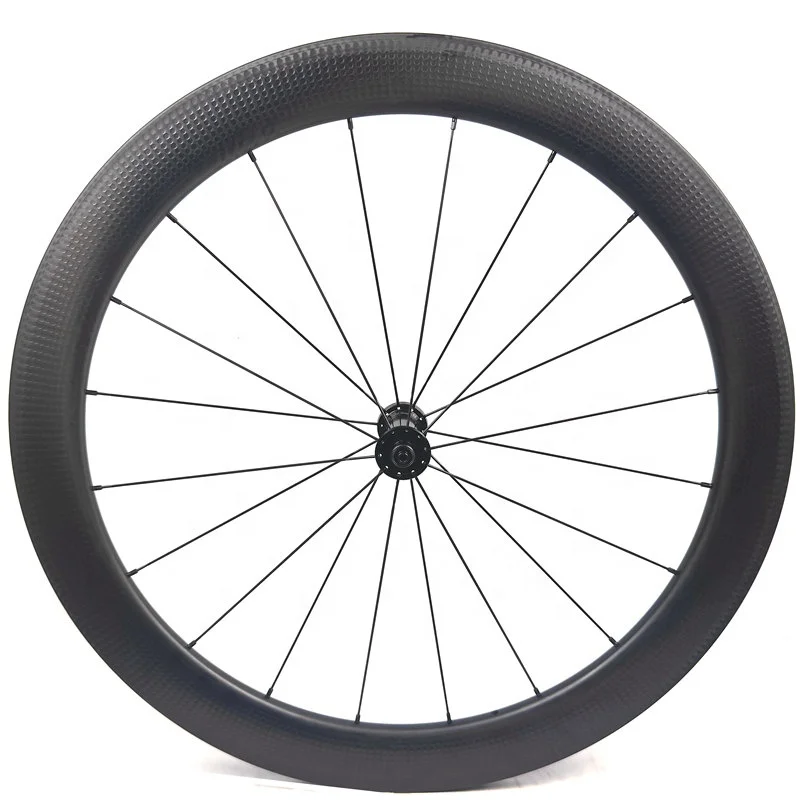 Carbon Wheelset 700C Road Rims Brakes 58mm Racing Bike Carbon Wheel Tubeless