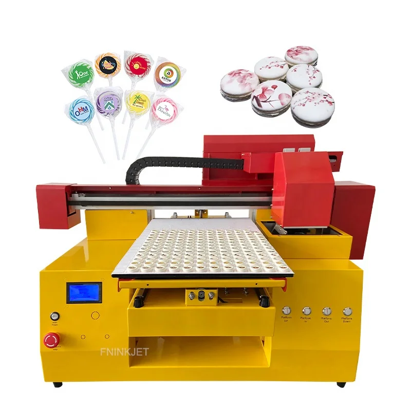 High Quality Fast Speed A3 PRO Cake Candy Cookie Chocolate Flatbed Printers Edible Chocolate Printer Chocolate Printer Machine