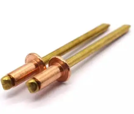 Open End Blind Rivets Brass Copper Rivet Break Pull Mandrel Round Head Open End Pop Blind Rivet