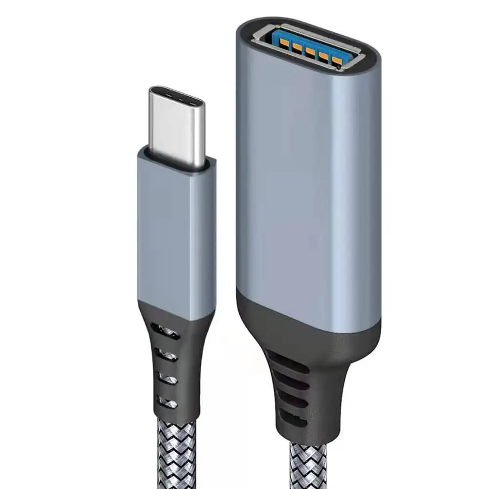 Nylon Braided USB Type C Male to USB3.0 Female Adapter Cable Tablet docking station OTG USB3.0 cable mouse connector