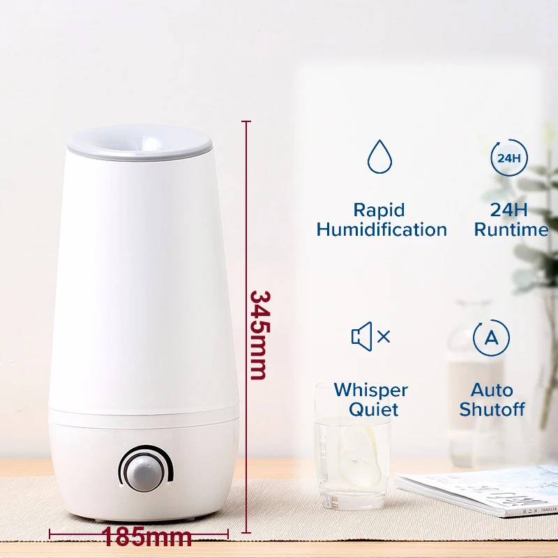 3.5L classic design Cool Mist Humidifiers room night light humidifier