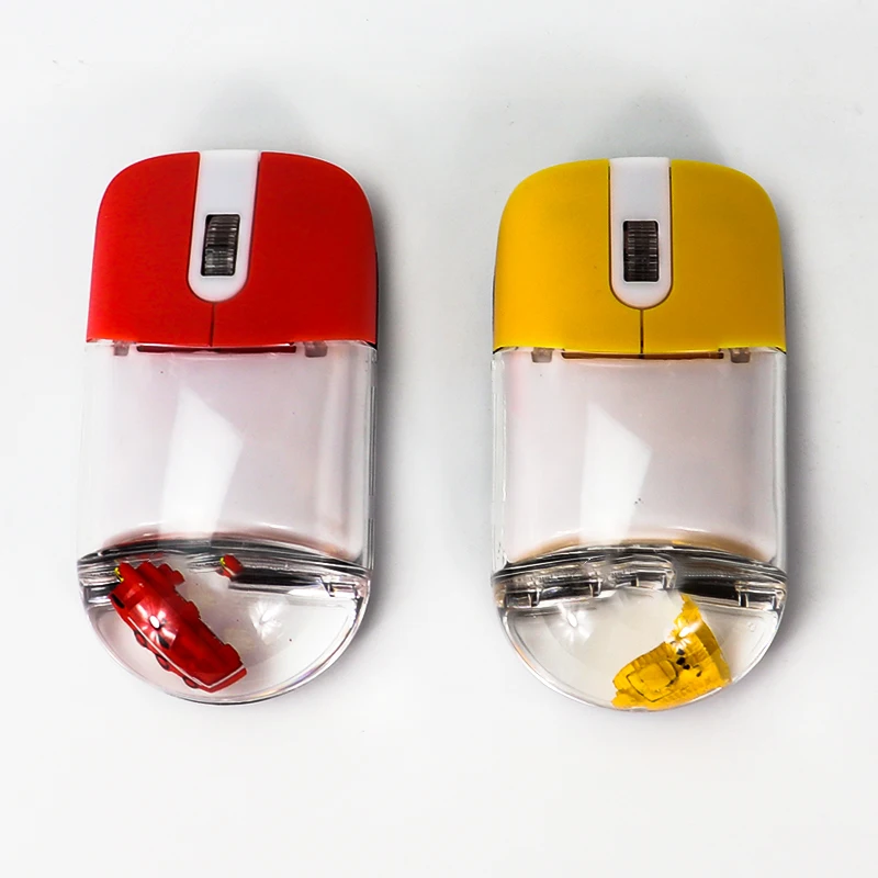 Hot Popular Custom Logo New Style Liquid Aqua Water Oil Floater Liquido Computer Wireless Mouse