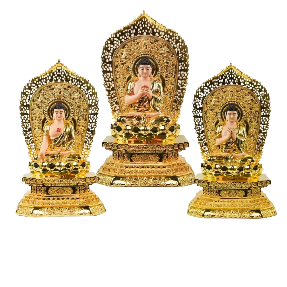 High Quality Amitabha Resin Statue Abstract Plant Design Home Decoration Sculpture for Outdoor Spaces-Made in Vietnam