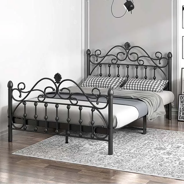 hebei factory king queen double single twin size metal bed frame