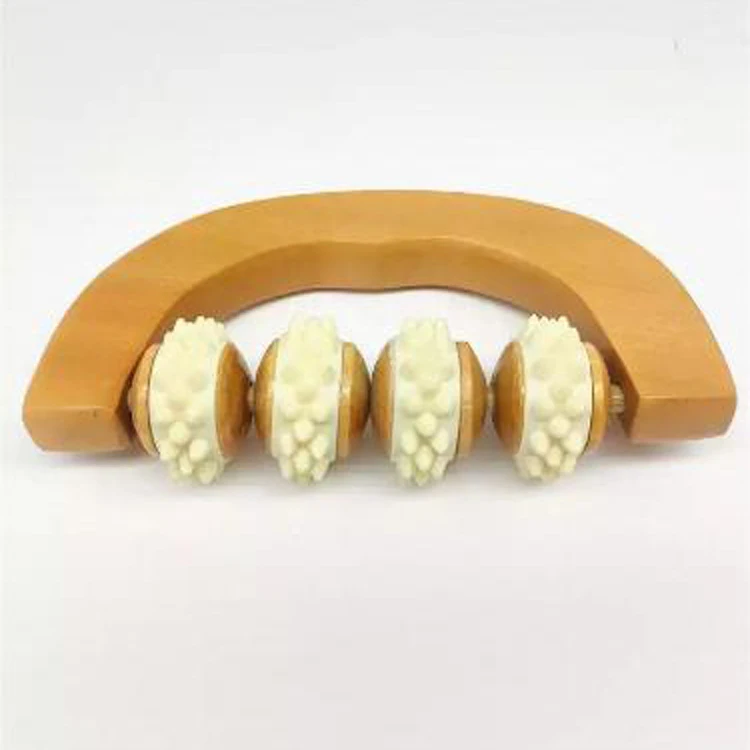 Hot Sale Wooden Massage Roller Wholesale Eliminate Fatigue Eco Friendly Contemporary Wood Massager