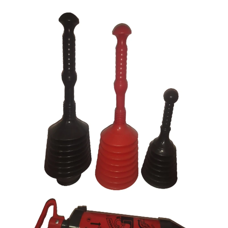 Morden Style Silicone Vacuum Toilet Plunger With Plastic Handle