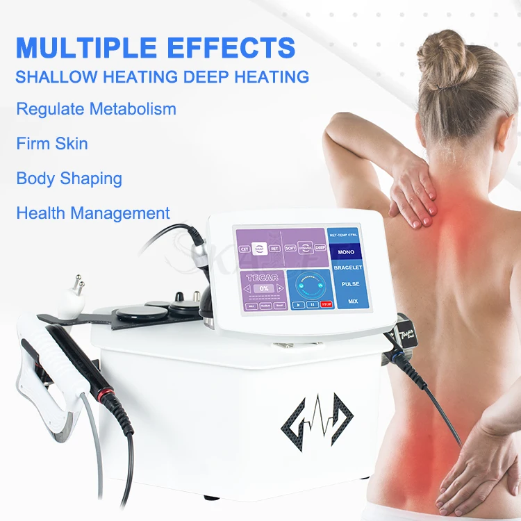 tecar indiba ret cet fisioterapia rehabilitation equipment bipolar diathermy machine therapy beauty salon equipment tecar back
