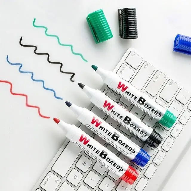 Teacher Teaching Dry Erase Bright 125mm Thick Long Blackboard Whiteboard Marker Pen Set School Office Supplier