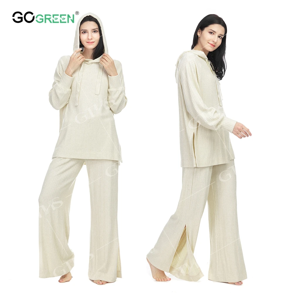 Manufacturers Winter Polyester Long Sleeve Fleece Pajama Sets For Women
