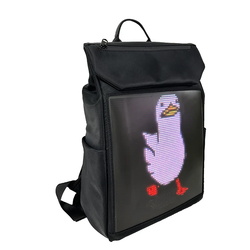 App Control Riding Bag Colorful Led Advertising Kids Night Life Display Backpack With Led Screen Smart Led Backpack Factory