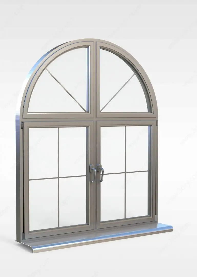 customized aluminium arched windows doors with glass wholesale price arch top aluminum door