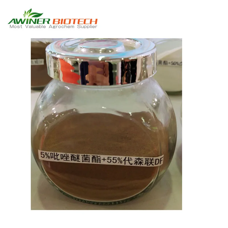 Лидер продаж фунгицид пироклобин 5% метирам 55% DF в основном используется для контроля