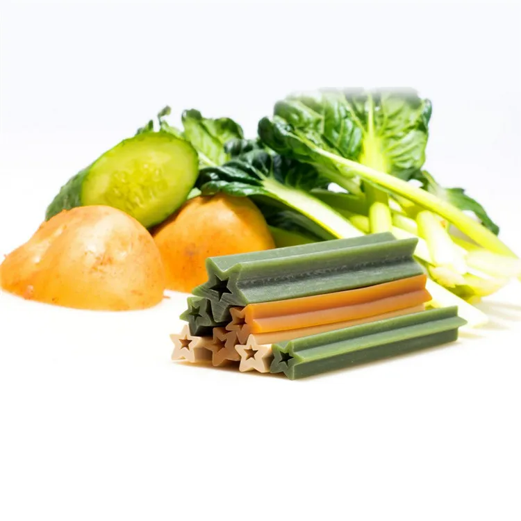 pet supplier custom organic dog treats Hollow Star Sticks Shaped  rawhide dog chews for dogs