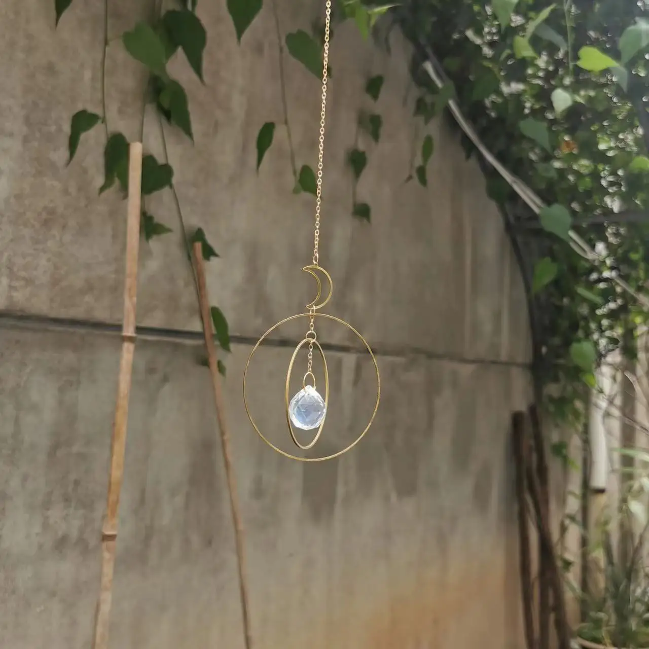 Crystal Suncatcher Garden Hanger Home Decor Evil Eye Sun  Hanging Wind Chime Rainbow Maker sun catcher