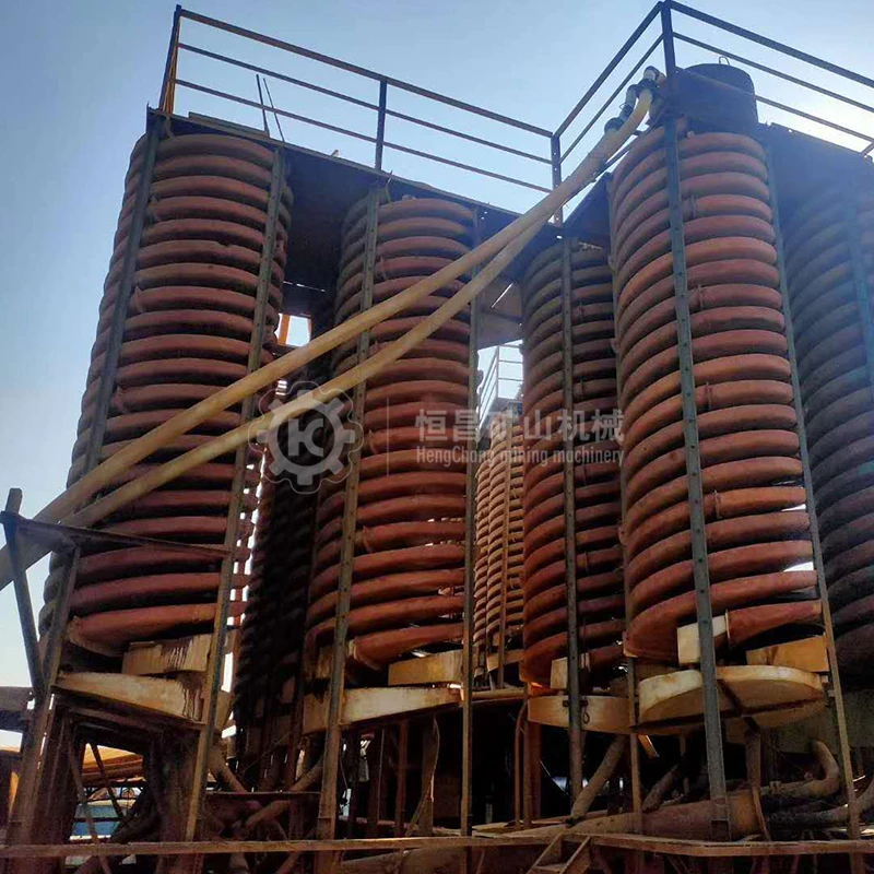 Good Service Beneficiation Plant Fiberglass Coal Spiral Separator BLL1500/1200/900/600 Spiral Chute For Separation Gold Mining