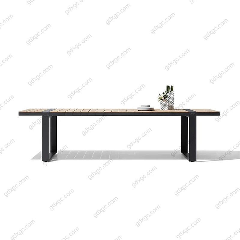 Modern Waterproof Aluminum Kitchen Garden Table and Chair Set Outdoor Dining Set