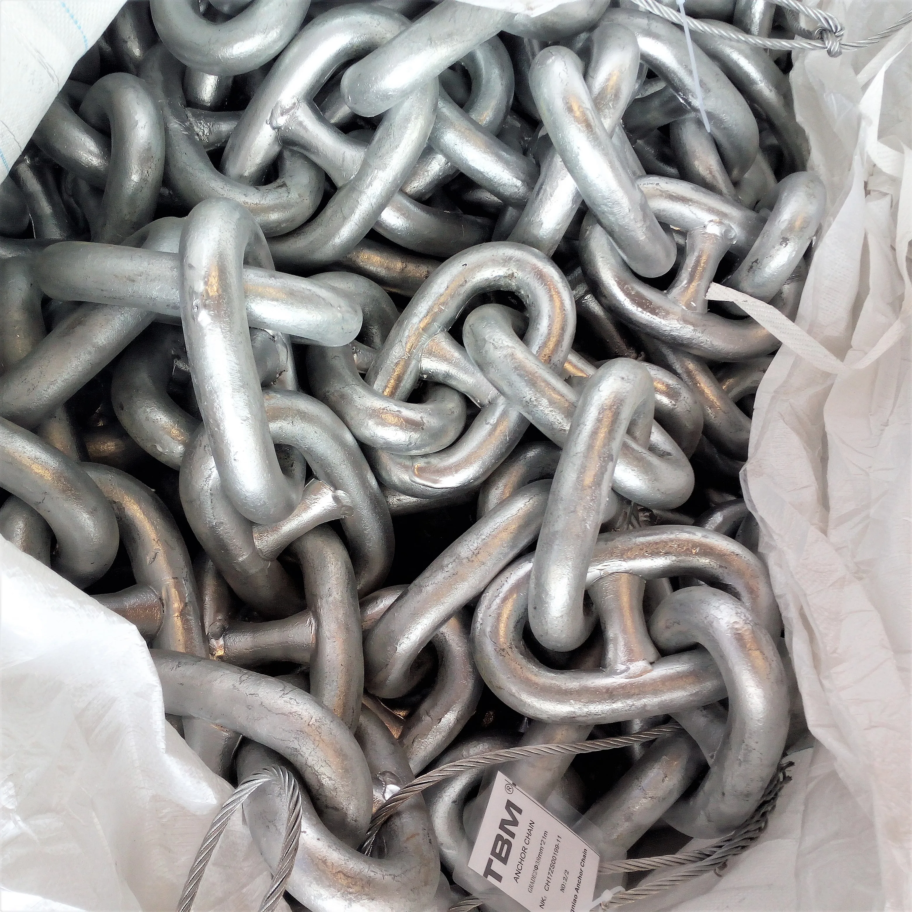 13mm to 162mm Galvanized Welded Steel Grade U2/U3 Stud Link Anchor Chain