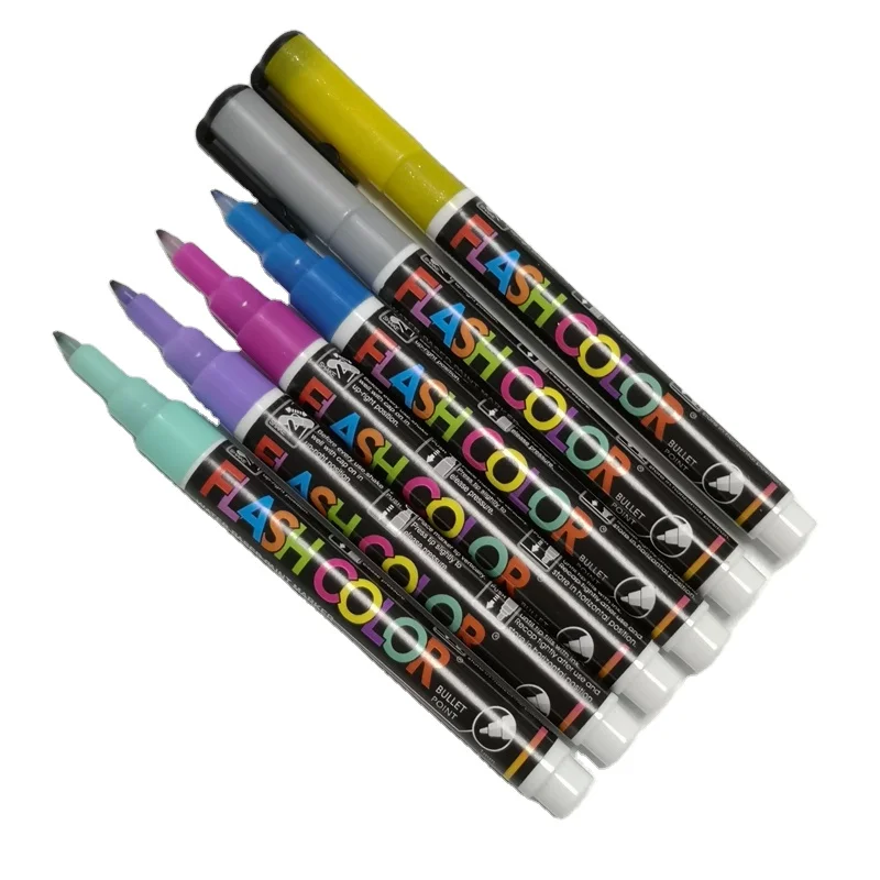 Professional acrylic permanent marker pen set manufactures for shoes, wood