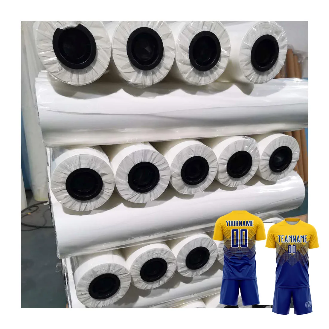 High Quality Customizable White Sublimation Transfer Paper Roll Good Price Textile Jersey Sublimation Print Film