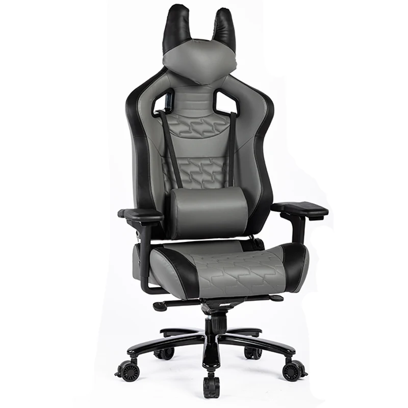 VANBOW brand grey Oil proof antifouling scratch proof high quality leather gaming chair for home office