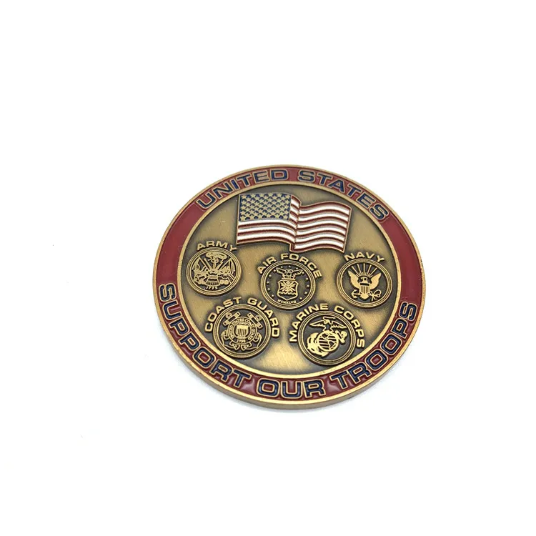 High quality metal crafts air coin custom antique united states pilot souvenir coins for sale