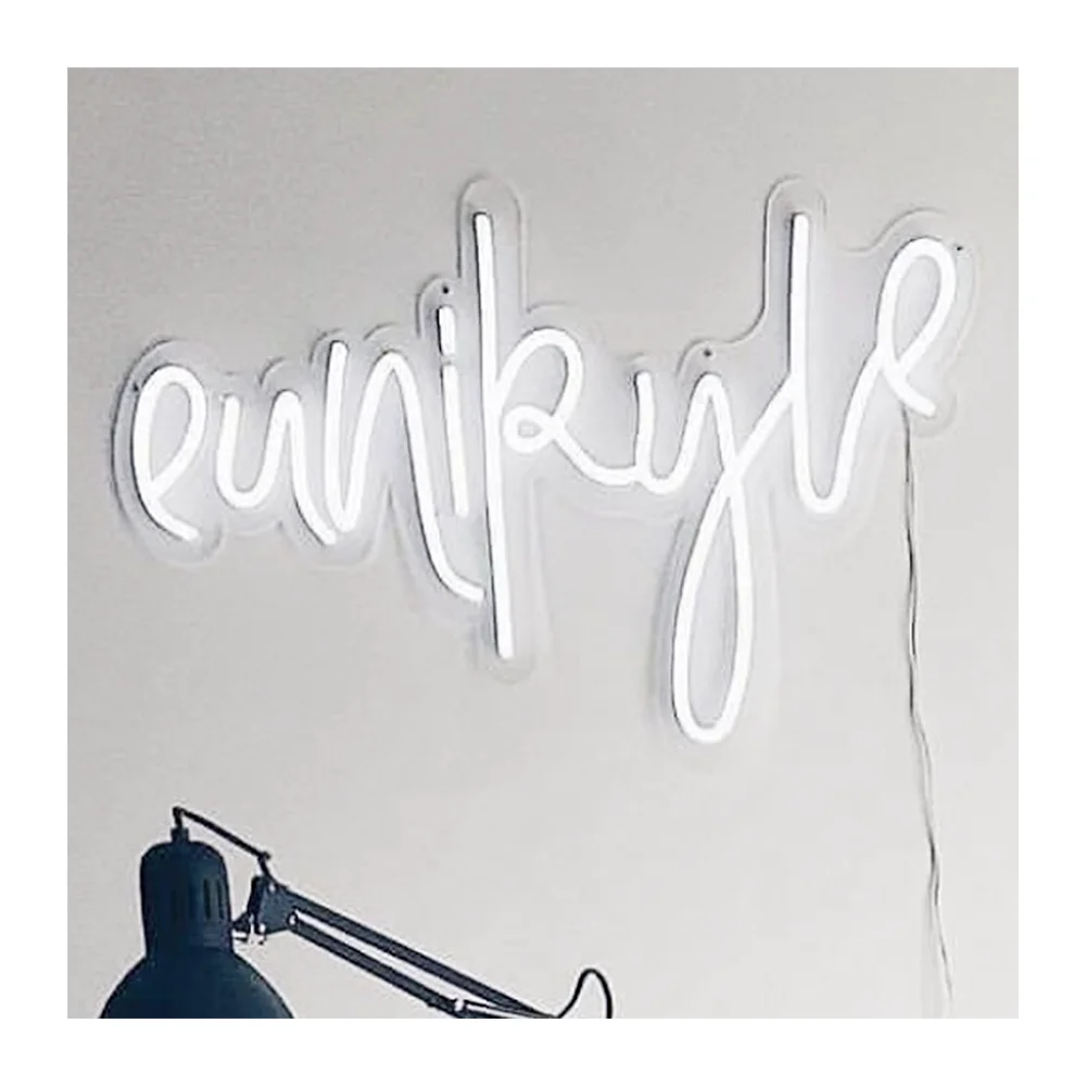 Optional Different Fonts Color Energy Saving Personalised Custom LED Neon Signs For Wall Decoration