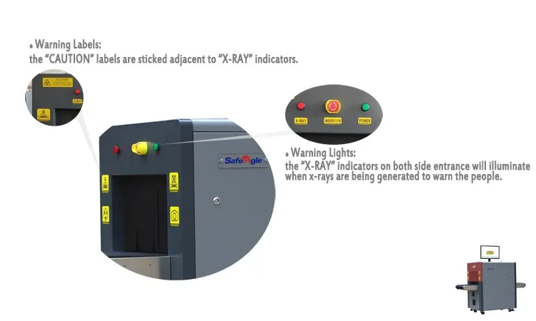 Manufacturer Price X Ray Pallet Bags Scanner Inspection Machine for Jail Metro Station