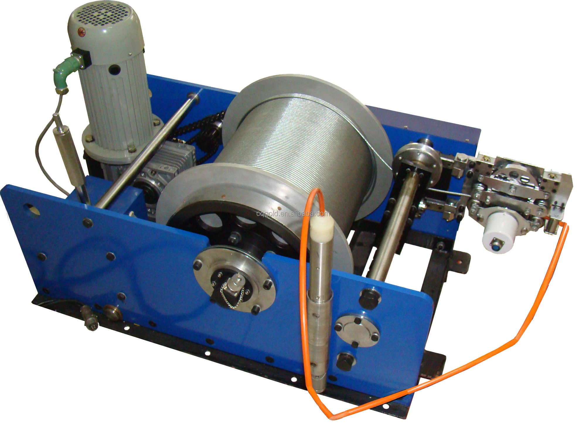 Geo Well Logging Winch system with automatic wireline pulling and winding