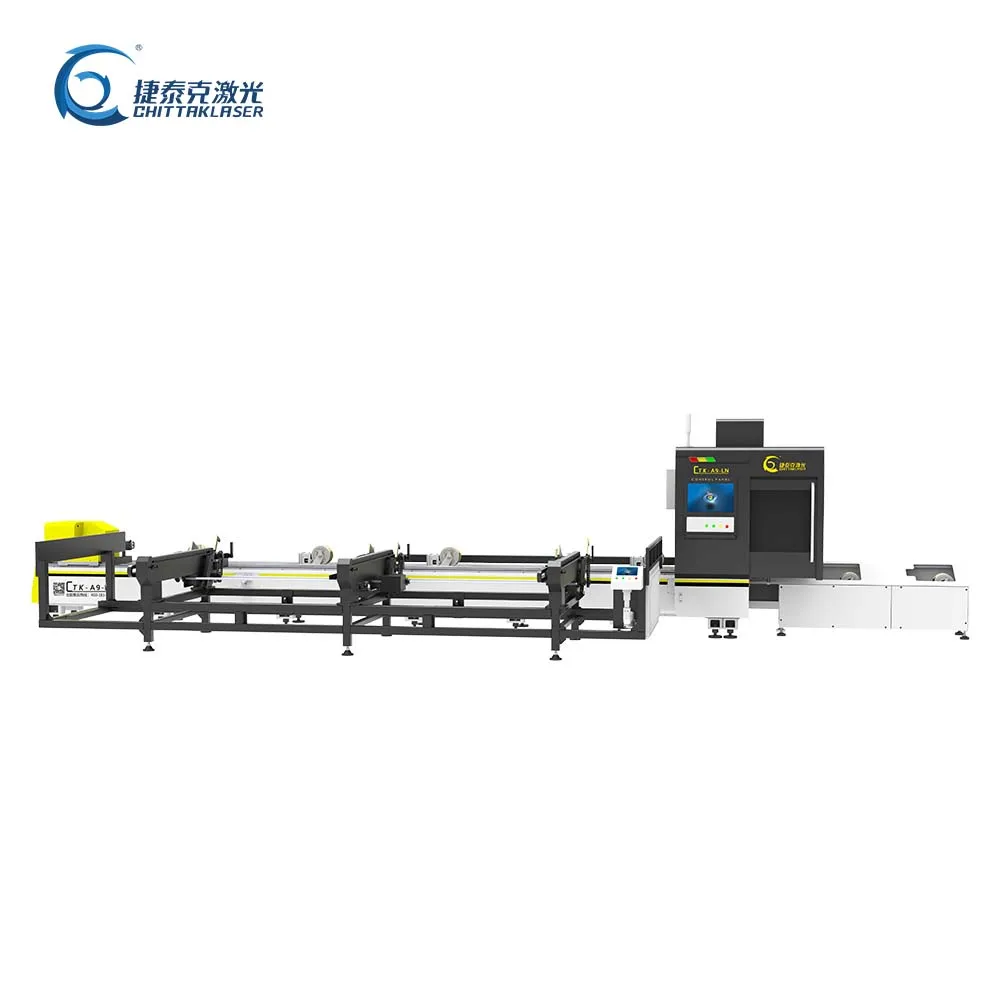 Automatic feeding laser cutting machine for 20mm-100mm metal pipe A9-LN