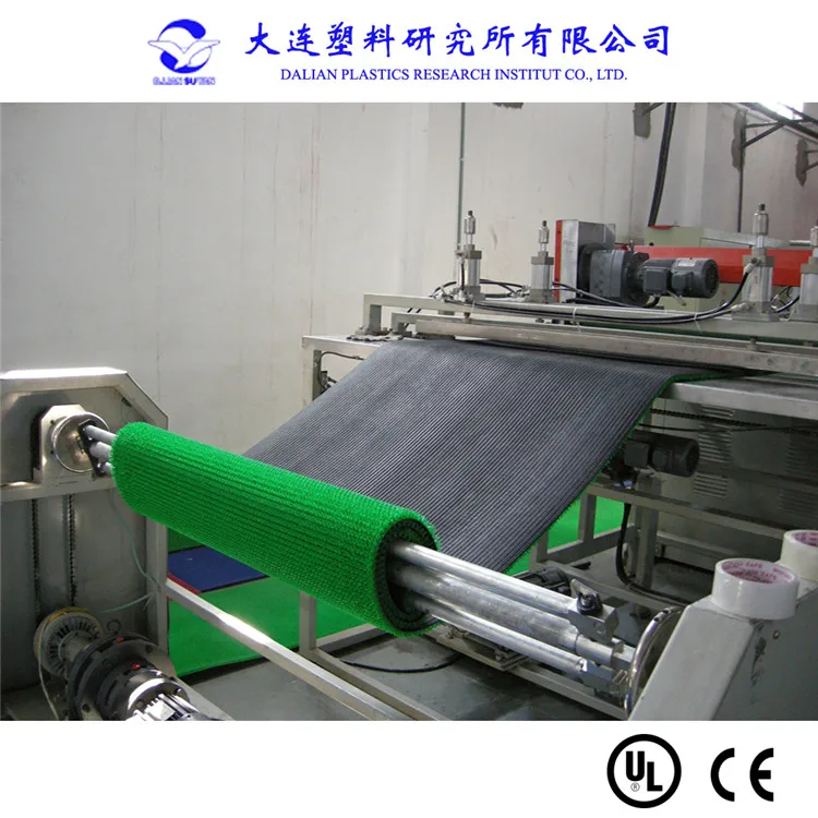 Plastic door mat machine/artificial turf mat making machine/grass mat extrusion line plastic machine