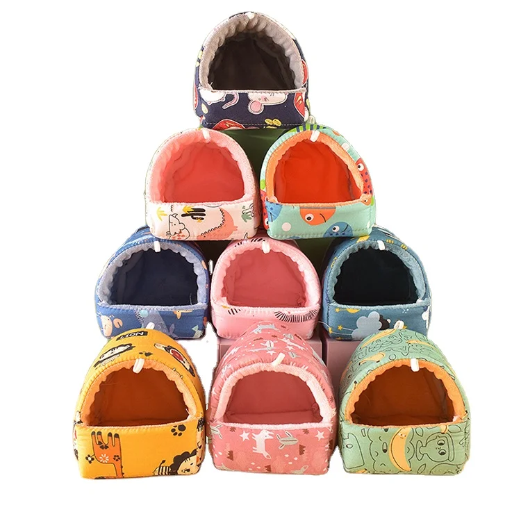 Small Animals Warm Hanging Cage Cave Bed for Hamsters Guinea-Pigs Rats and Chinchillas