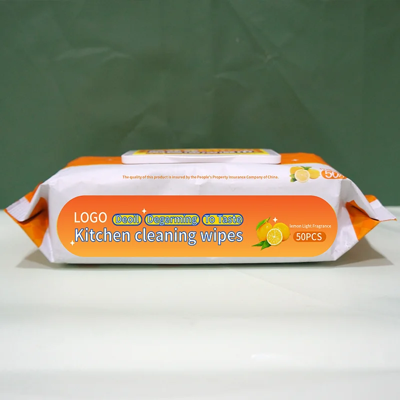 Spunlace Non-Woven  Kitchen Surfaces  Cleaning Wet Wipes
