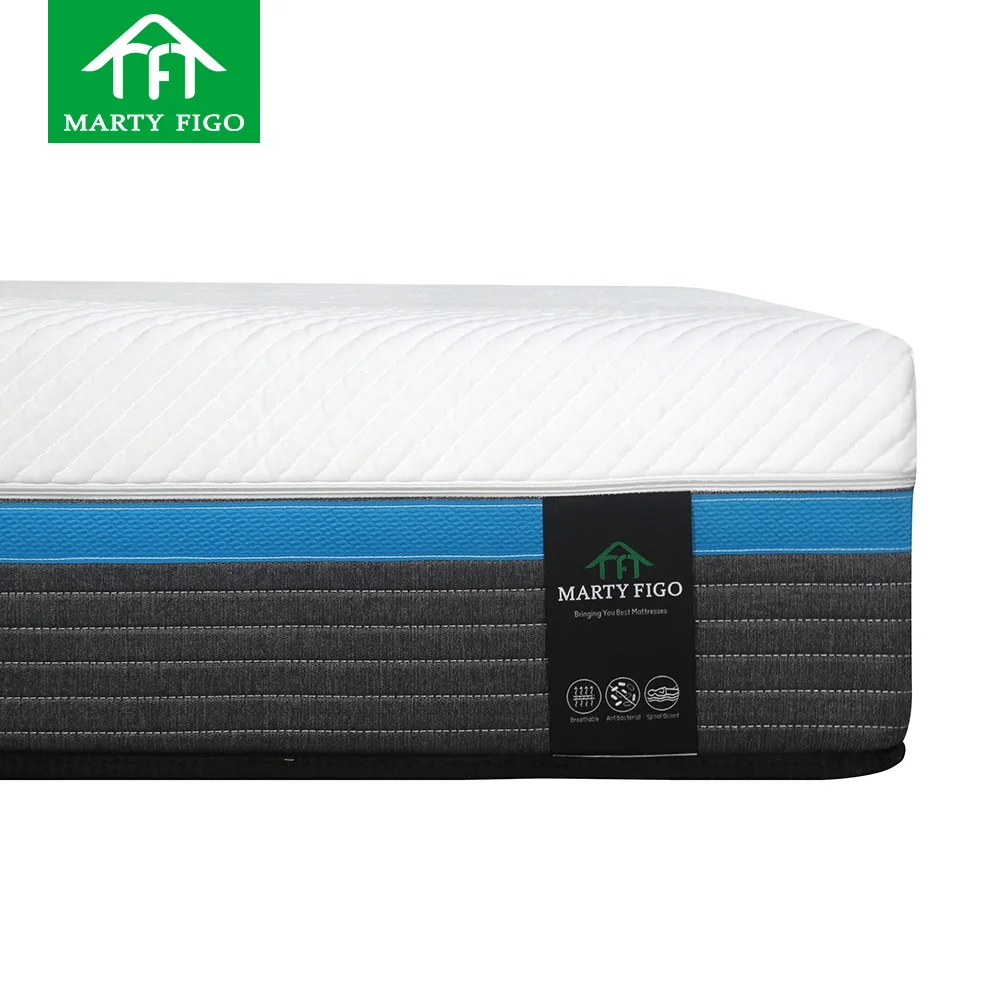 Matratzen Factory ODM Hypo-allergenic Removable Cover Mattress Vacuum Roll up Memory Foam Queen king Size Foam Mattress