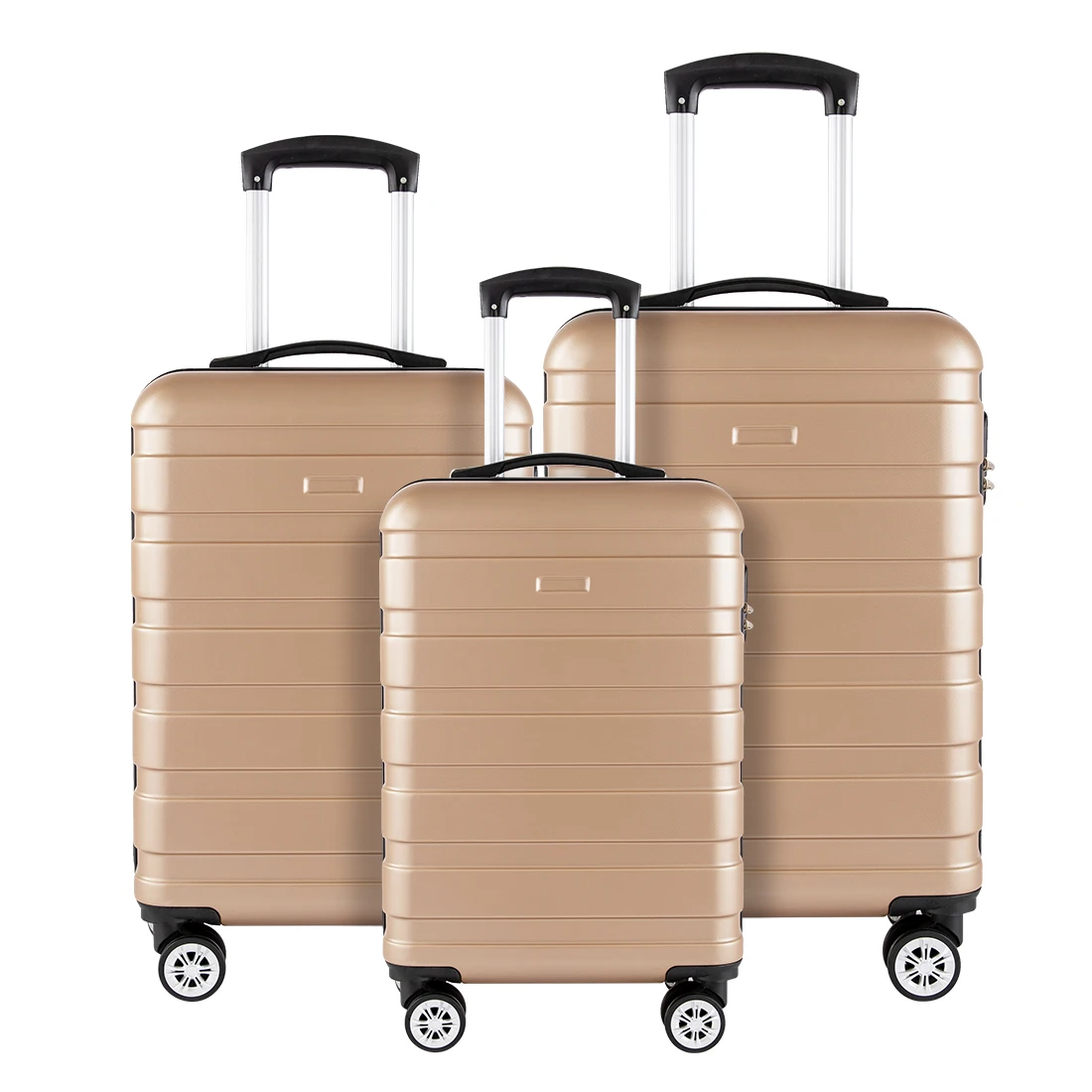 Wholesale OEM ABS Trolley Suitcase Waterproof Custom Design Travel Luggage 3pcs Set