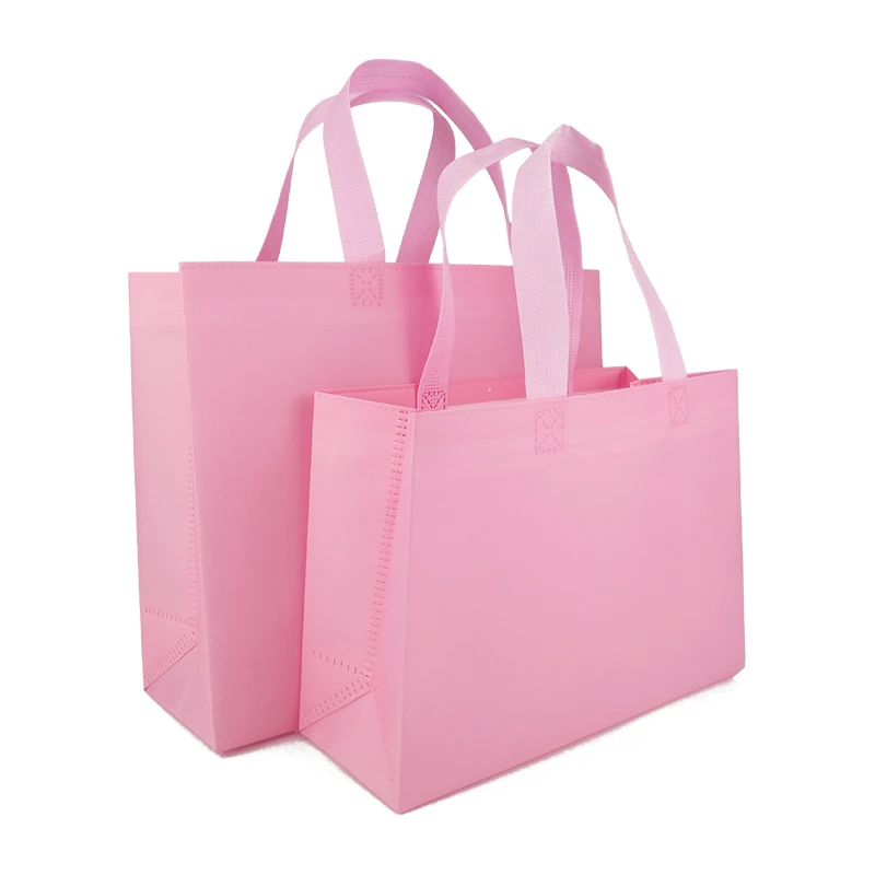 
Customized logo printed eco-friendly reusable folding non woven fabric shopping bag 