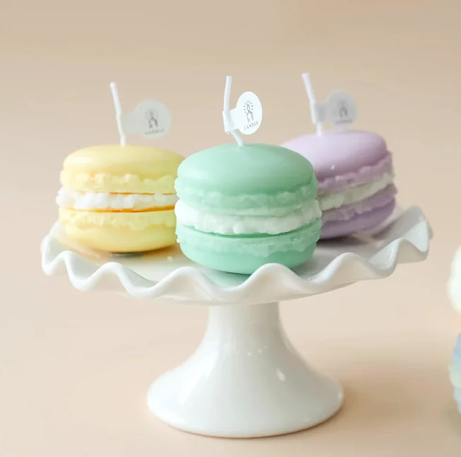 wholesale cute macaron scented candle aroma candle high quality gift for indoor macaron scented candle