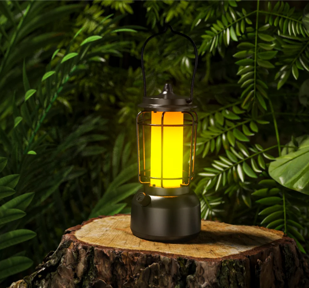 camping lamp with power bank waterproof IPX5 camping lantern with USB output warm light white light