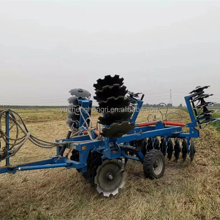4.5m hydraulic offset fold heavy duty disc harrow for tractor