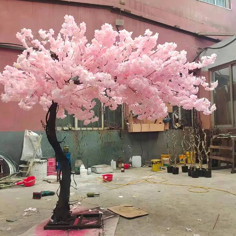 China supplier cheap large artificial big outdoor cherry pink cherry blossom tree for sale