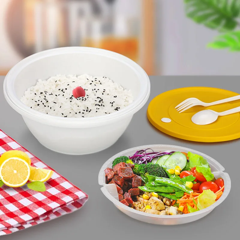 1250ml Plastic Soup Cup Lockable Safety Food Container 1500ml Disposable PP Food Cup Multi Specification Set