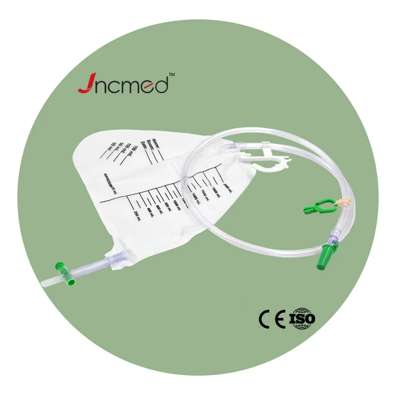JCMED 2000ml Male Urinal Silicone Portable Urine Collection Bag